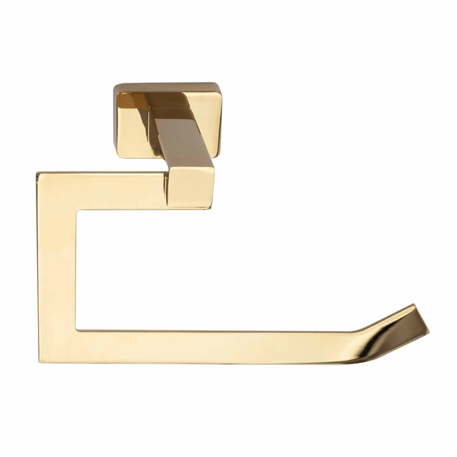 REA Erlo Toiletrolhouder Wandmodel - 6.9 x 20 x 13 cm - Glans Goud