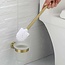 REA Mist Toiletborstelhouder Wandmodel - 7 x 31 cm - Glans Goud