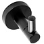 REA Wandmodel handdoekhouder - rond - mat zwart - 5 x 5.5 cm