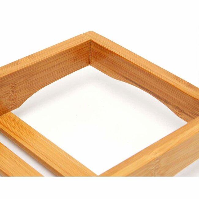 REA Bamboe badplank - stijlvol en duurzaam - 70x14x4 cm - natuurlijk bruin