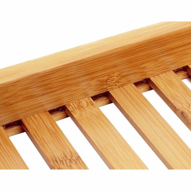 REA Bamboe badplank - stijlvol en duurzaam - 70x14x4 cm - natuurlijk bruin