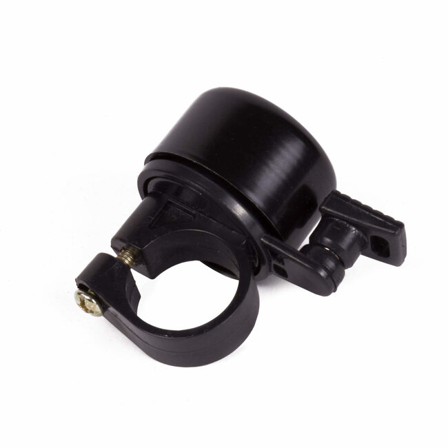 Benson Compacte fietsbel - Strak design - Zwart - 35 mm breed - Inclusief montagemateriaal