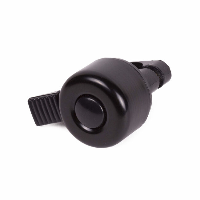 Benson Compacte fietsbel - Strak design - Zwart - 35 mm breed - Inclusief montagemateriaal