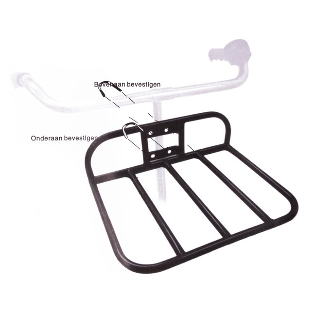 Benson Voordrager fiets - laag model - 26 & 28 inch - zwart - 15 kg draaggewicht