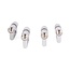 Stahlex Euro profielcilinder - gelijksluitend - 60 mm - 4 stuks - inclusief 6 sleutels