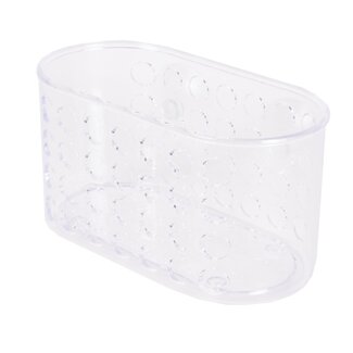 Benson Transparant douchebakje met zuignap - medium - praktisch en stijlvol Benson Transparant douchebakje met zuignap - medium - praktisch en stijlvol