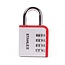 Stahlex Hangslot met cijfercode - aluminium - 85 mm - 4-cijferige combinatie - set van 7
