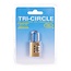 Tri-Circle Compact hangslot met cijfercode - messing - 25 mm