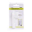 Benson Extra platte haakse stekker - 8 mm dik - met ontplughulp - wit - 4 stuks