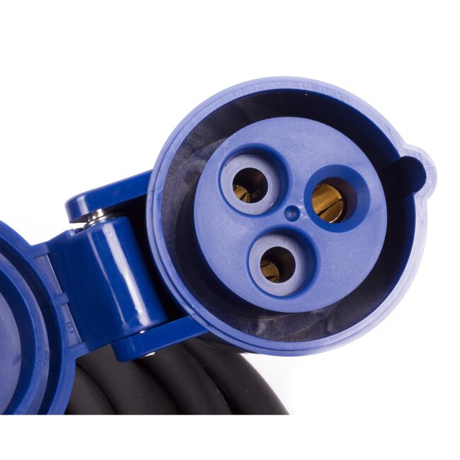 Benson Verlengkabel - Neopreen - IP44 - 20 meter - Blauw - Caravan/Camper/Boot