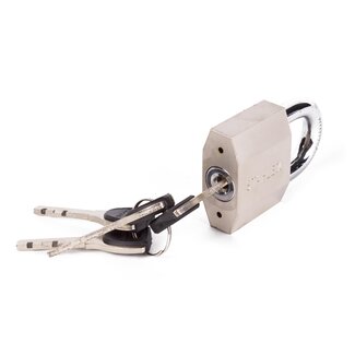 Stahlex Robuust hangslot - geharde beugel - waterbestendig - 50 mm - inclusief 4 sleutels