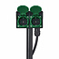 ProPlus Dubbele tuincontactdoos met aardspies - spatwaterdicht - 2 meter neopreenkabel