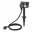 ProPlus Dubbele tuincontactdoos met aardspies - spatwaterdicht - 2 meter neopreenkabel