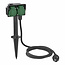 ProPlus Dubbele tuincontactdoos met aardspies - spatwaterdicht - 2 meter neopreenkabel