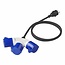 ProPlus Verloopkabel - 3-weg - 1,5 meter - Schuko naar 3 CEE - IP44