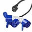ProPlus Verloopkabel - 3-weg - 1,5 meter - Schuko naar 3 CEE - IP44