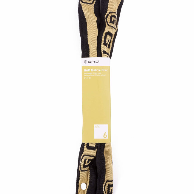 GAD Kettingslot - Gehard Staal - Messing - 110 cm - Zwart/Bruin