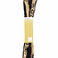 GAD Kettingslot - Gehard Staal - Messing - 110 cm - Zwart/Bruin