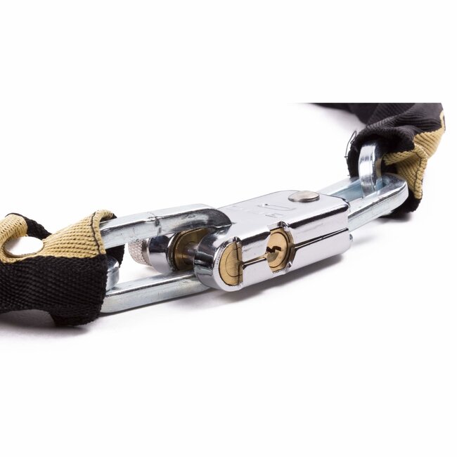 GAD Kettingslot - Gehard Staal - Messing - 110 cm - Zwart/Bruin