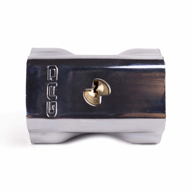 GAD Kettingslot - 10 mm - 2 pinnen - messing - inclusief 2 veiligheidssleutels