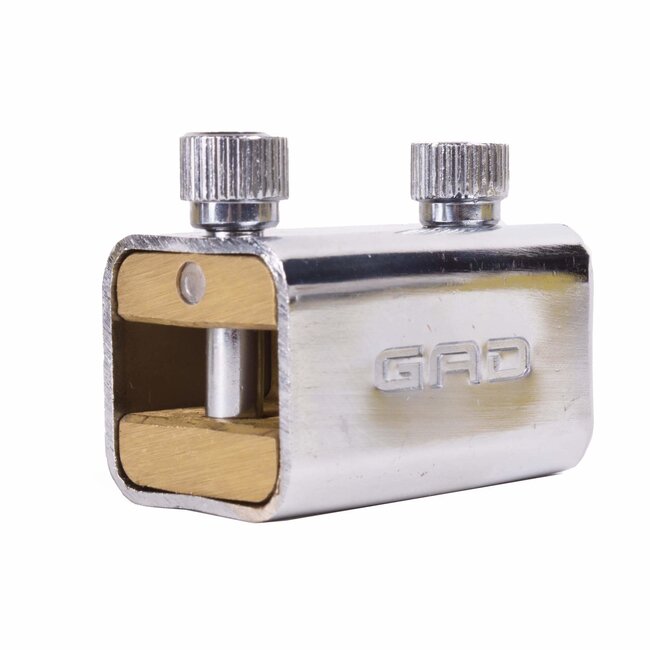 GAD Kettingslot - 8 mm dikte - 2 pinnen - messing - inclusief 2 sleutels