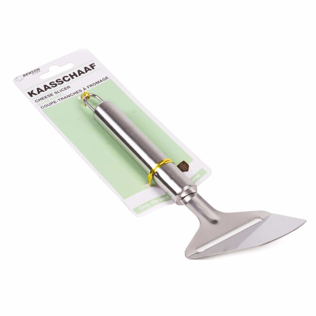 Benson Roestvrijstalen kaasschaaf - Met ophangoog - 22 x 7,5 cm - Duurzaam en vaatwasmachinebestendig
