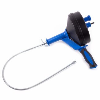 Hofftech Rioolveer - Boormachine Aangedreven - 7.6 Meter - Kurkentrekker Uiteinde - Sterk Pistool Handvat