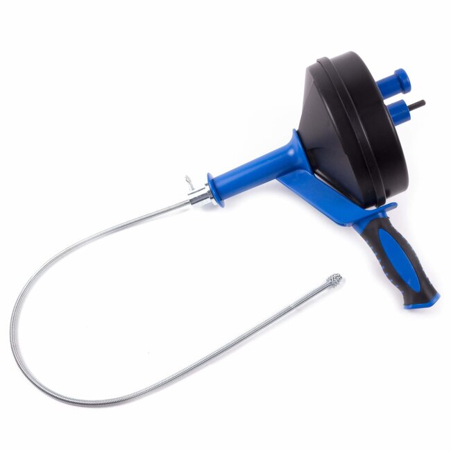 Hofftech Rioolveer - Boormachine Aangedreven - 7.6 Meter - Kurkentrekker Uiteinde - Sterk Pistool Handvat