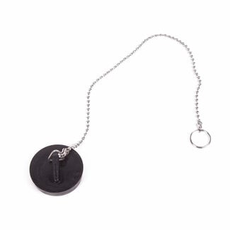 Benson Gootsteendop - Ø 44 mm - RVS ketting 30 cm - Duurzaam rubber