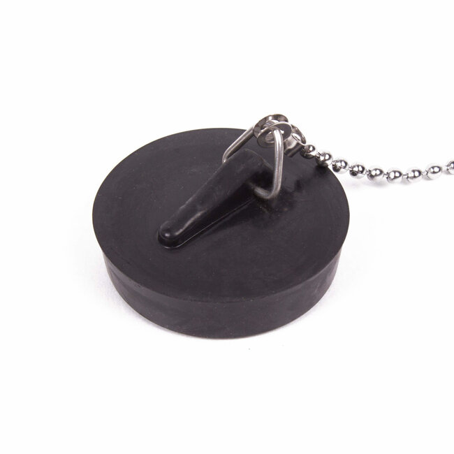 Benson Gootsteendop - Ø 44 mm - RVS ketting 30 cm - Duurzaam rubber