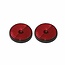 ProPlus Reflector met schroefbevestiging - Ø 60 mm - Rood - 2 stuks