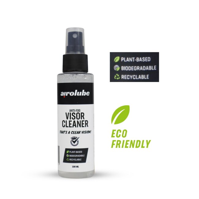 Airolube Anti-condens reiniger voor vizier en sportbril - 2-in-1 formule - 100 ml - kleurloos