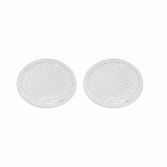 ProPlus Zelfklevende ronde reflectoren - wit - 60 mm - 2 stuks