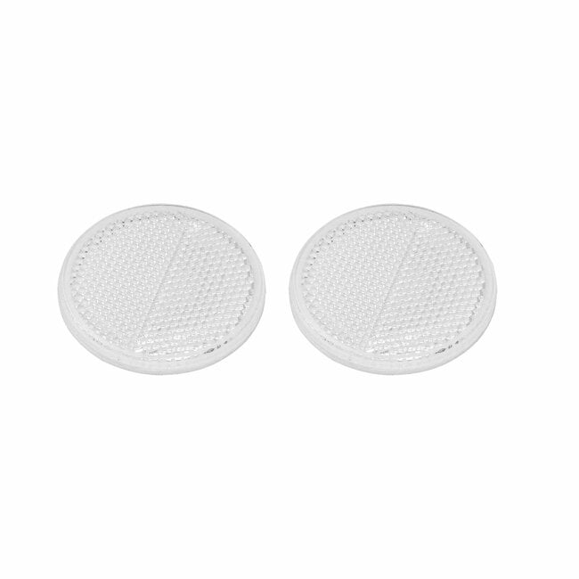 ProPlus Zelfklevende ronde reflectoren - wit - 60 mm - 2 stuks