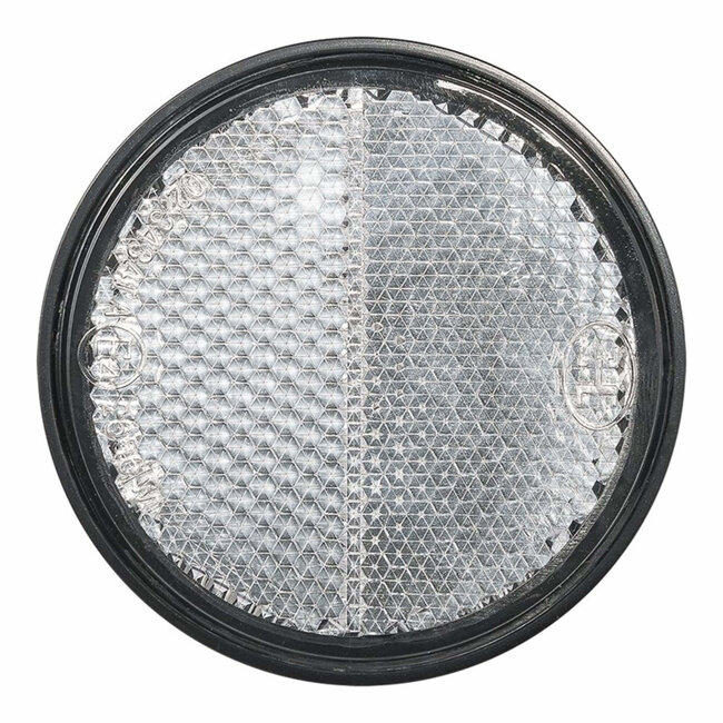 ProPlus Zelfklevende ronde reflector met grondplaat - wit - 55 mm - set van 2