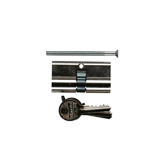 Benson Enkel profielcilinderslot - mat vernikkeld - inclusief 3 sleutels - eenvoudig te installeren