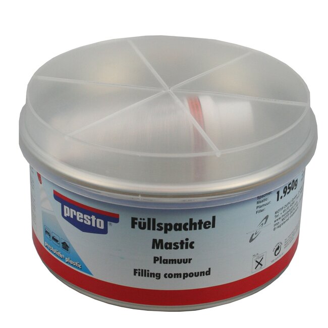 Presto Polyesterplamuur - met Minerale Vulstoffen - 2 kilo