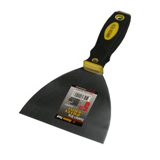 Benson Plamuurmes - Soft Grip - RVS - Afgeronde Vorm - 12,7 cm Benson Plamuurmes - Soft Grip - RVS - Afgeronde Vorm - 12,7 cm