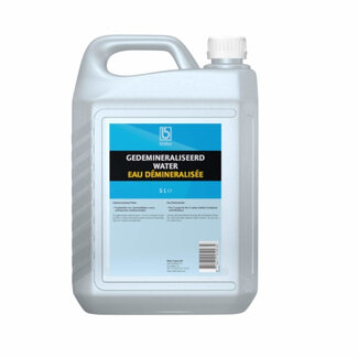 Bleko Gedemineraliseerd water - 5 liter - Voor accu's en huishoudelijk gebruik Bleko Gedemineraliseerd water - 5 liter - Voor accu's en huishoudelijk gebruik