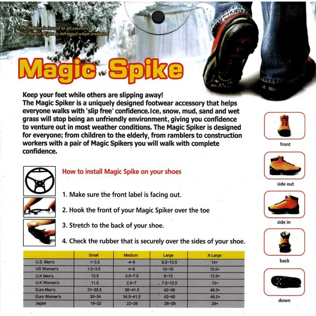 Benson Antislip Spijkers - Veiligheid op Sneeuw en IJs - Maat M