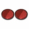 Pro Plus Reflector met Grondplaat Zelfklevend - Ø 55 mm - Rood - 2 stuks Pro Plus Reflector met Grondplaat Zelfklevend - Ø 55 mm - Rood - 2 stuks