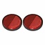 ProPlus Zelfklevende ronde reflector met grondplaat - rood - Ø 55 mm - 2 stuks