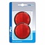 Pro Plus Reflector met Grondplaat Zelfklevend - Ø 55 mm - Rood - 2 stuks