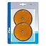 ProPlus Reflector met schroefbevestiging - Rond - Oranje - 80 mm - 2 stuks