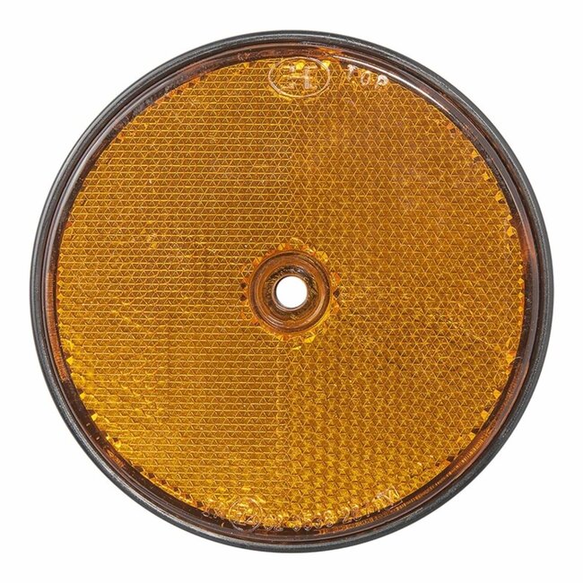 ProPlus Reflector met schroefbevestiging - Rond - Oranje - 80 mm - 2 stuks