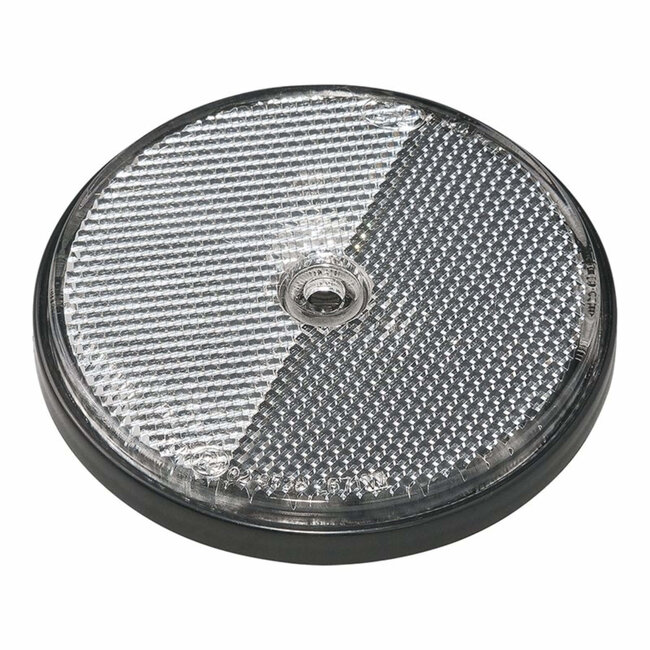 ProPlus Reflector met schroefbevestiging - Ø 80 mm - wit - set van 2