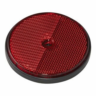 Pro Plus Reflector met Schroefbevestiging - Ø 80 mm - Rood