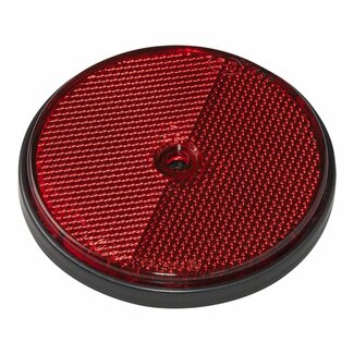 ProPlus Ronde reflector met schroefbevestiging - 80 mm - rood - E-keur