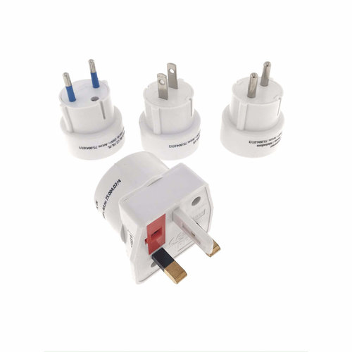 Pro-max Reisstekker - Wereldset - 2500 Watt - 4 delig Pro-max Reisstekker - Wereldset - 2500 Watt - 4 delig
