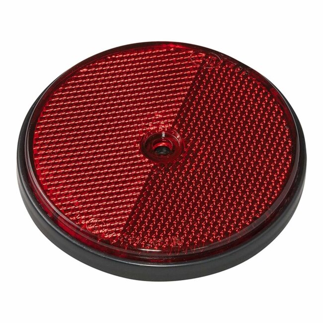 ProPlus Ronde reflector met schroefbevestiging - rood - 80 mm - 2 stuks